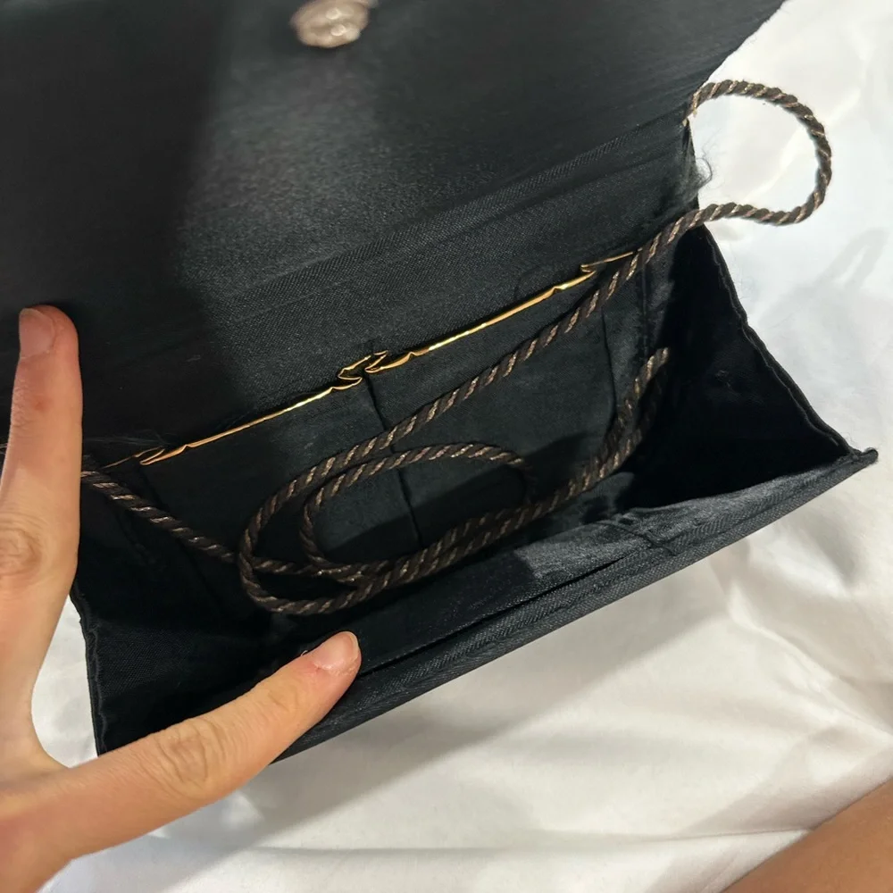 Vintage black Embroided small bag - Picture 3 of 4